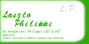 laszlo philippi business card